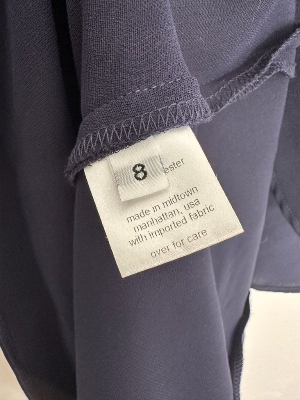 Rachel Comey Navy Draped Sleeveless Top Sz 8 - Picture 6 of 7